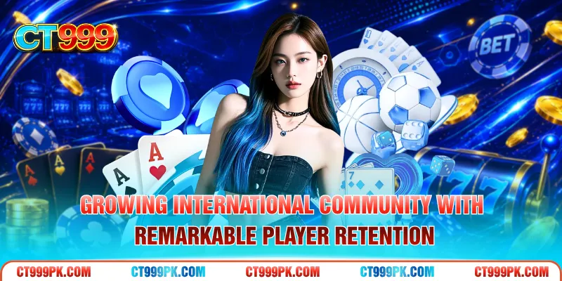 Growing international community with remarkable player retention